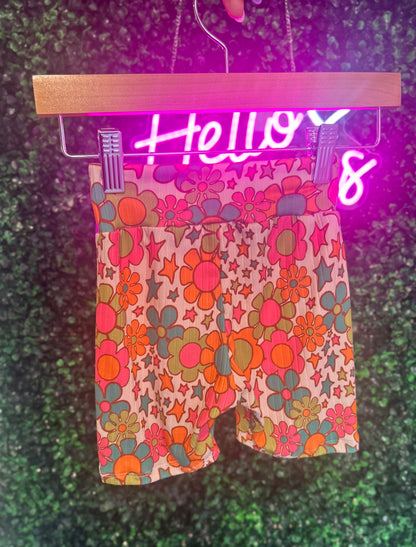 4T Bright Floral Biker Shorts