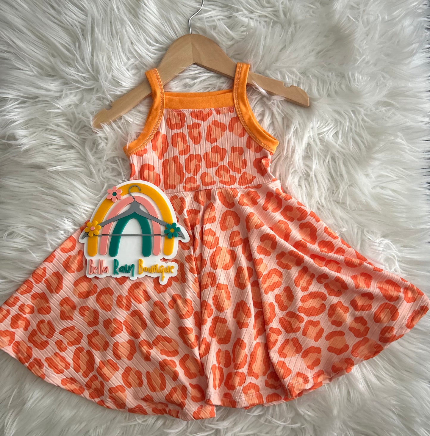 18-24M Summer Orange Cami Twirl Dress