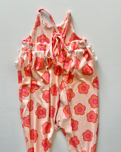 3T Open Back Romper With Lace