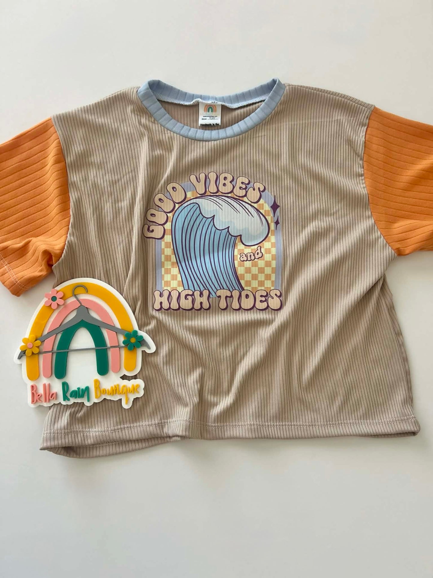 7/8 Good Vibes Oversized Graphic Tee and Jogger Shorts Set