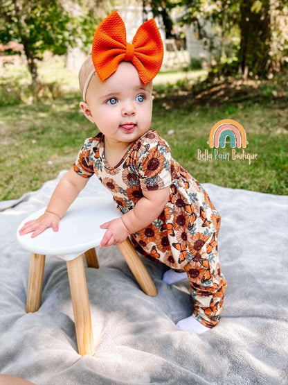 Sunflower Pants Romper