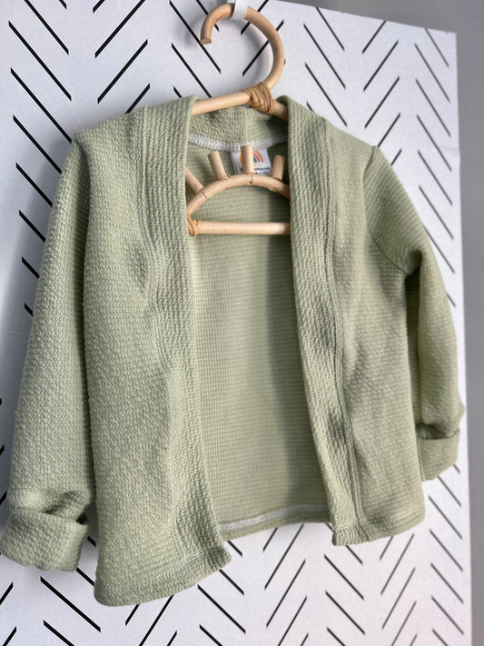 9-12M Light green cardigan