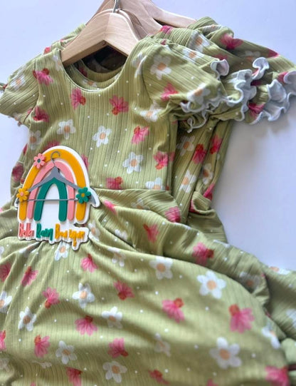 Spring Floral Twirl Dress