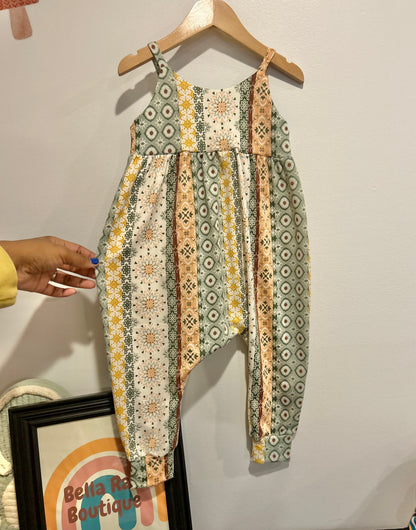 5T Boho Strappy Romper