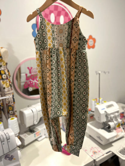 5T Boho Strappy Romper