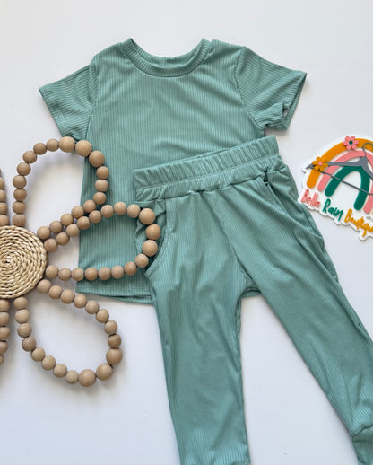 Spring Sage Tees & Joggers