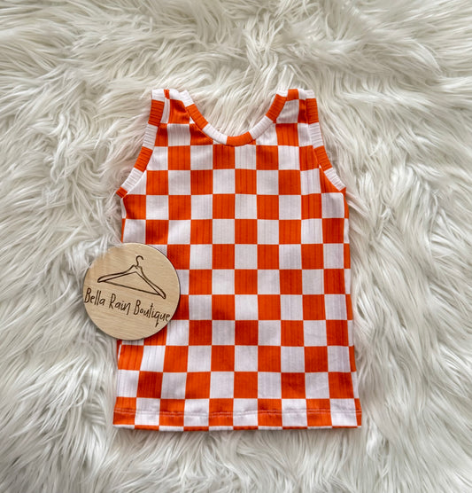 2T Orange Checker Tank