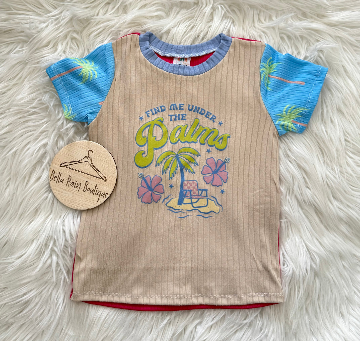 3T Meet Me By The Palms Colorblock Tee