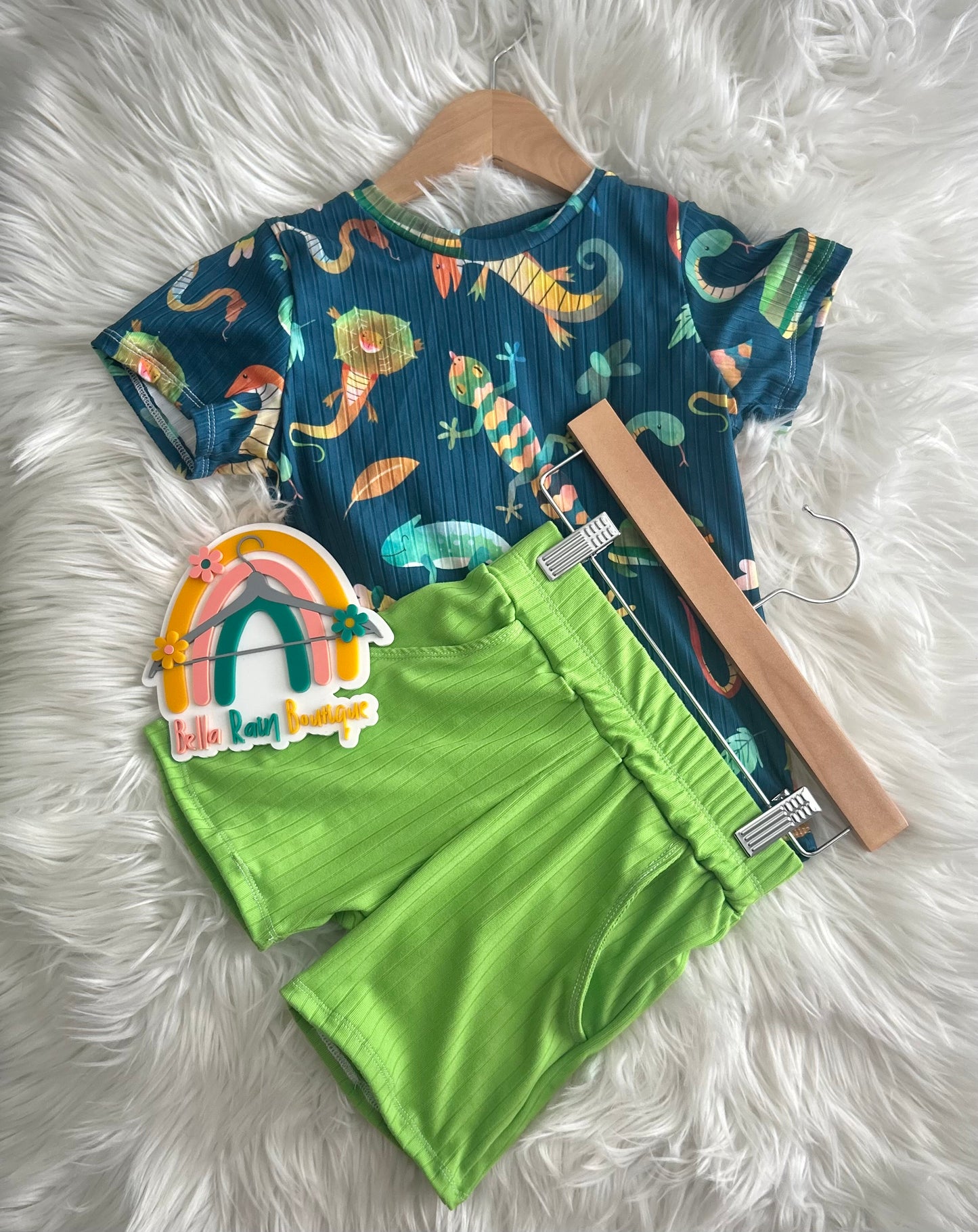 4T Boy Reptile Summer Set