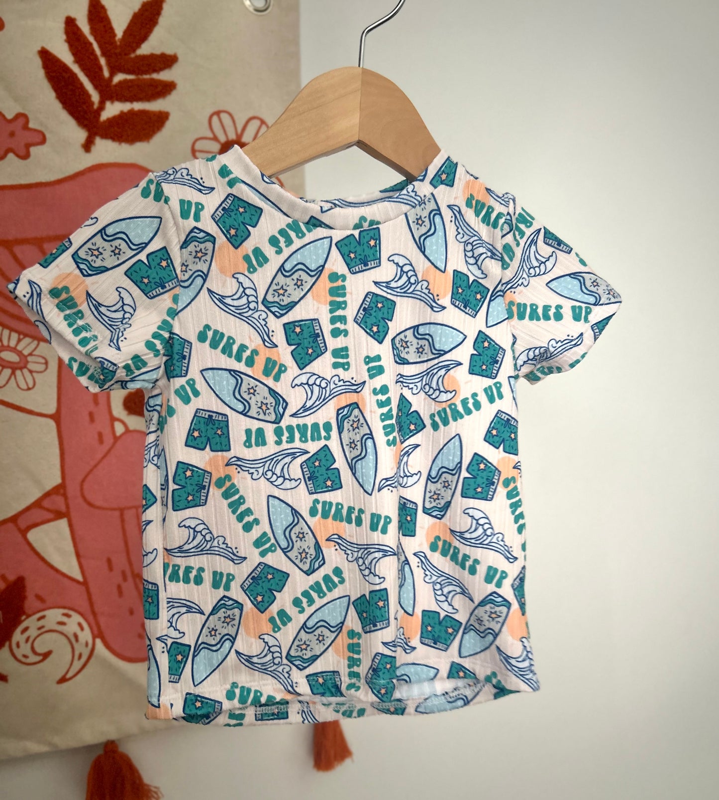9-12M Wavy Beach Tee