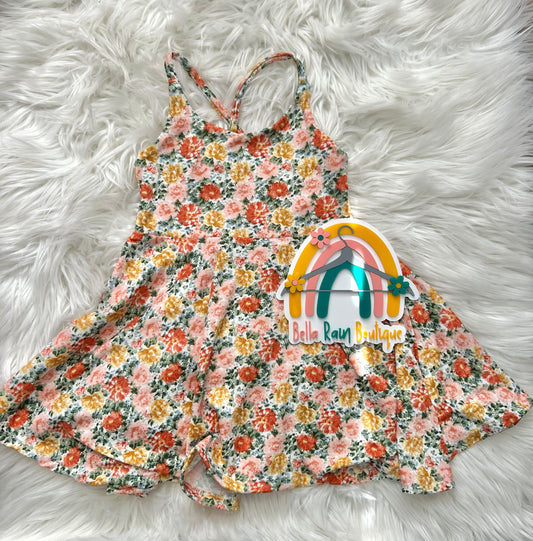 18-24M floral cross back dress