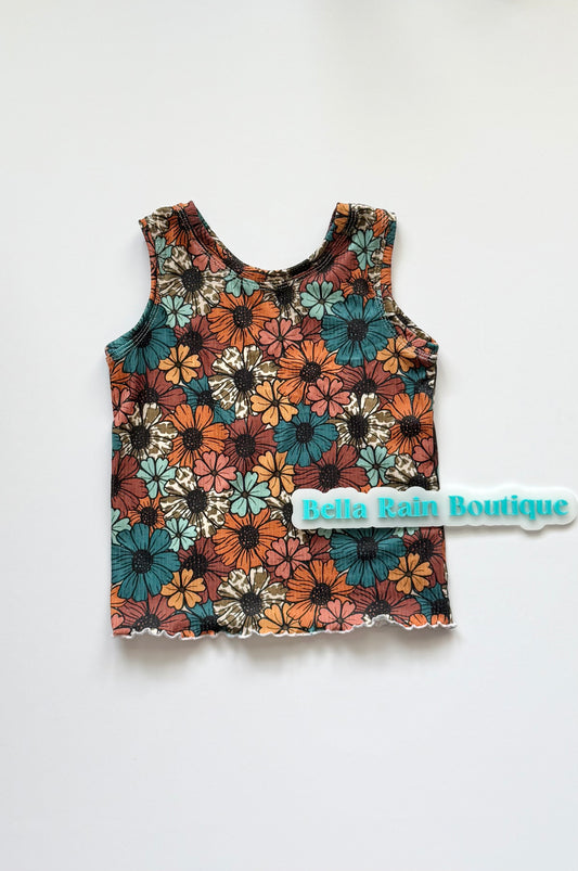 5T Flower patch lettuce hem tank