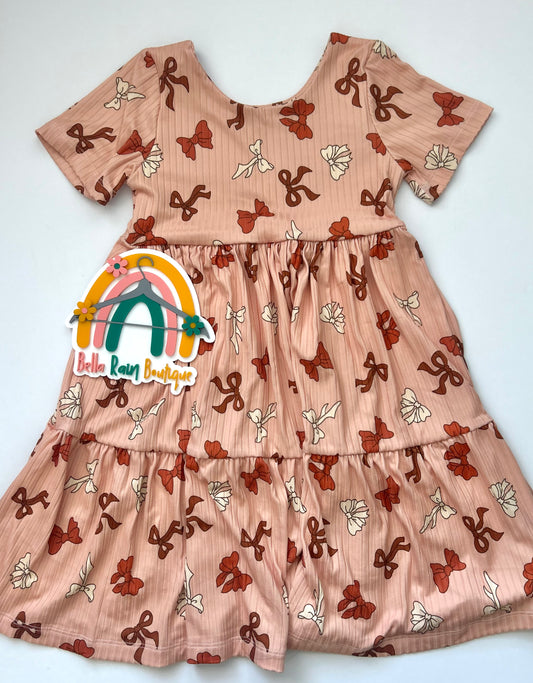 7 Love All Bows Black History Month Tiered Dress