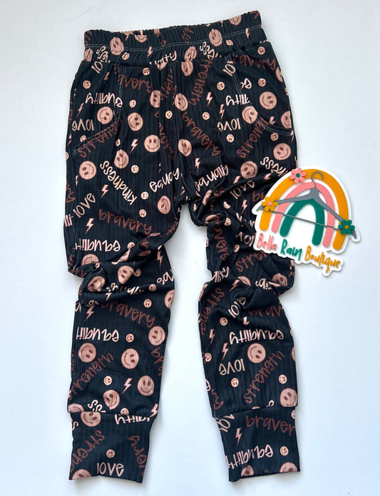 7/8 Gender Neutral Inclusive Affirmations Black History Month Joggers