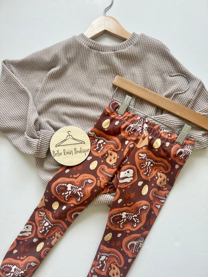 Neutral Dino Pants