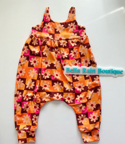 Floral strappy romper
