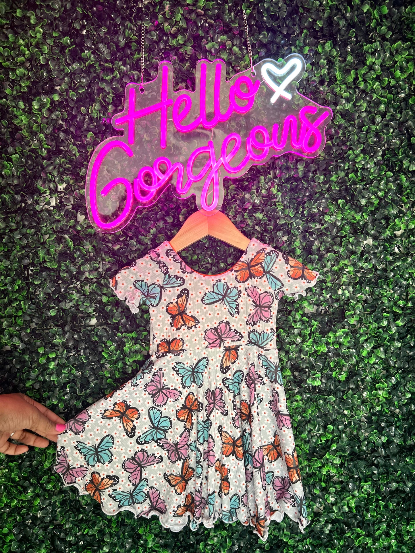 18-24M Spring Butterfly Floral Dress