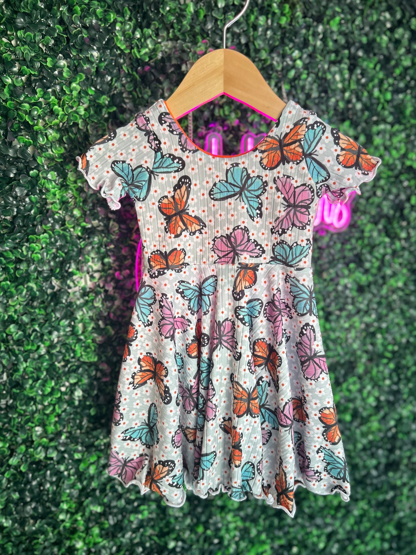 18-24M Spring Butterfly Floral Dress