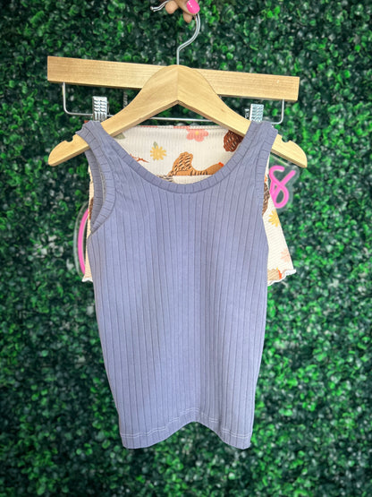 3T Chicken Skirted Bummies & Solid Purple Tank