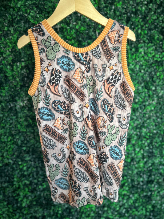 Size 8 Wild West Tank