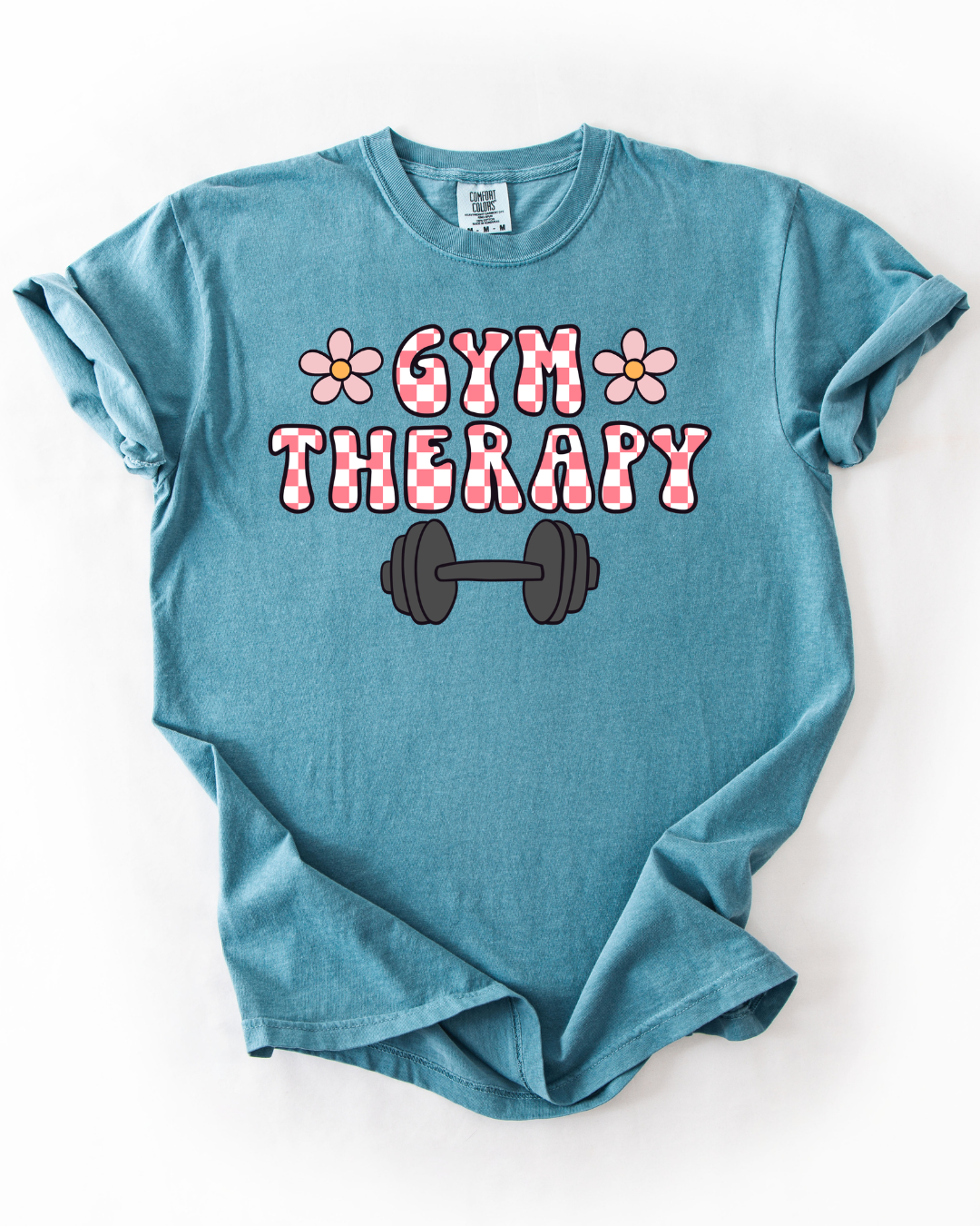 Adult Unisex Ivory Gym Therapy Graphic Tee