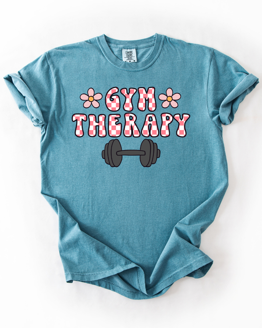 Adult Unisex Ivory Gym Therapy Graphic Tee