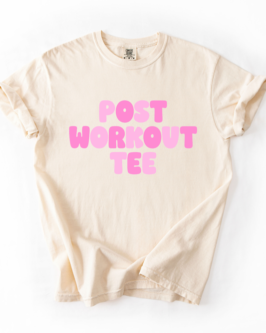 Adult Ivory Post Workout Graphic Tee
