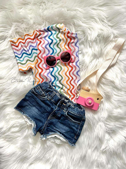 Wavy Summer Oversized Tee