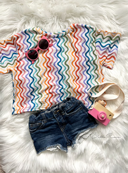 Wavy Summer Oversized Tee