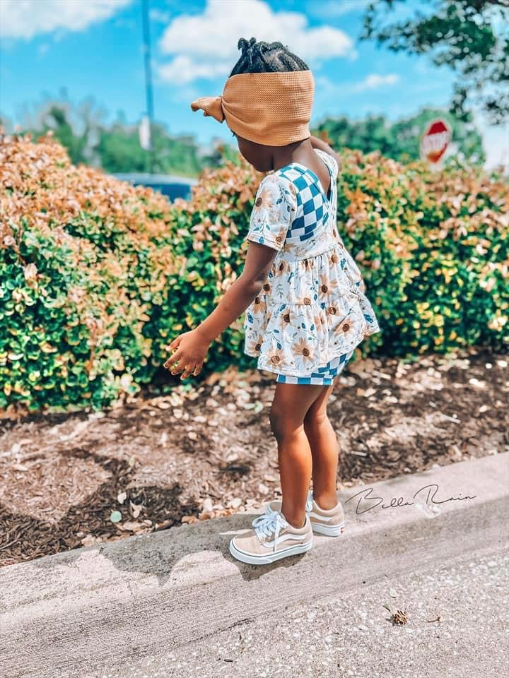 Kids floral peplum tunic top | Bella Rain Boutique