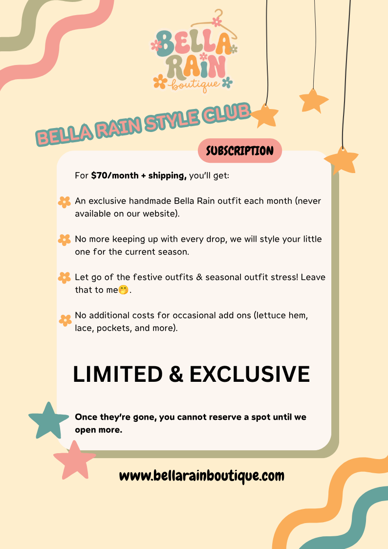 Bella Rain Monthly Style Club